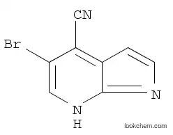 Molecular Structure of 1207625-52-2 (1H-Pyrrolo[2,3-b]pyridine-4-carbonitrile, 5-bromo-)